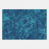 ダークブルー大理石テクスチャ ラッピングペーパーシート (正面)