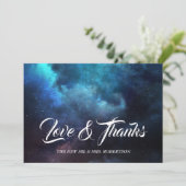 ダークブルー宇宙コズミックネブラ サンキューカード (スタンド正面)