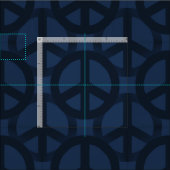 ダークブルー平和サイン ファブリック (タイル)