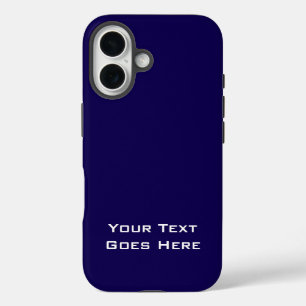 ダークブルー平野エレガントミニマル書道 iPhone 16ケース