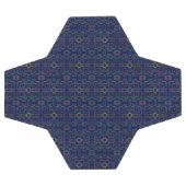 ダークブルー幾何学的サッカーボール サッカーボール (フラット)