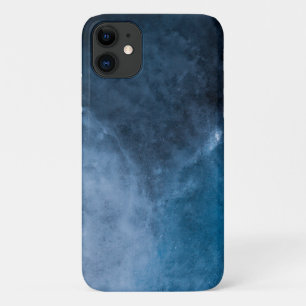 ダークブルー抽象芸術アートフォト iPhone 11 ケース
