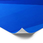 ダークブルー抽象芸術ポリゴン三角形ジオメトリ ポスター (角)