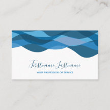 ダークブルー抽象芸術波書道