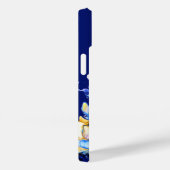 ダークブルー抽象芸術流体アーモノグラムのト Case-Mate iPhoneケース (裏面 / 右)