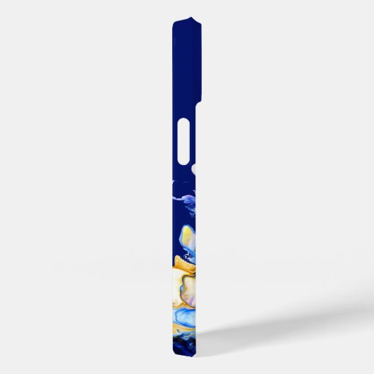 ダークブルー抽象芸術流体アーモノグラムのト Case-Mate iPhoneケース (裏面 / 右)