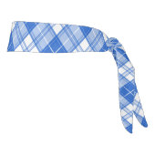 ダークブルー白タータンチェックパターンyxm0uat9対角線 タイヘッドバンド (回転90)