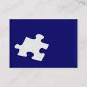 ダークブルー砂岩パズルプロファイルカード 名刺 (裏面)