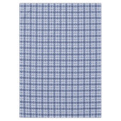 ダークブルー絞り染めパターン テーブルクロス (正面)