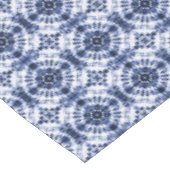 ダークブルー絞り染めパターン テーブルクロス (アングル)