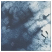 ダークブルー絞り染め ファブリック (クローズアップ)