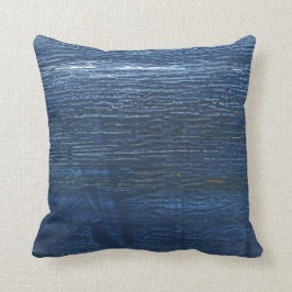 ダークブルー絵画ズ クッション