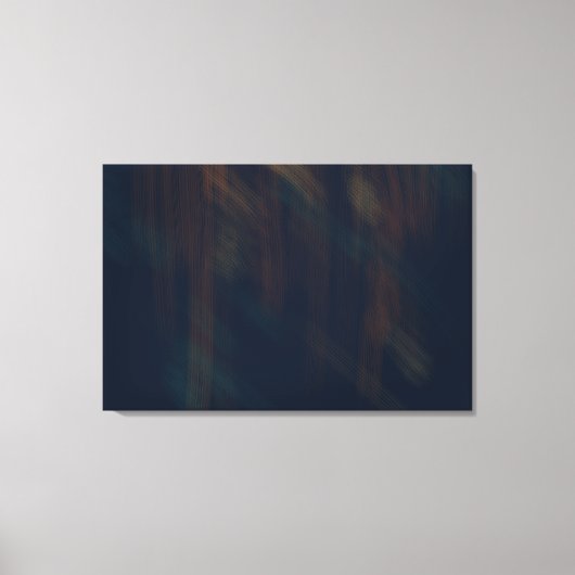 ダークブルー絵画抽象芸術 キャンバスプリント (正面)