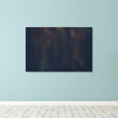 ダークブルー絵画抽象芸術 キャンバスプリント (インサイチュ (ウッドフロア))