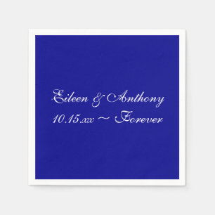 ダークブルー耐久色補完紙ナプキン スタンダードカクテルナプキン