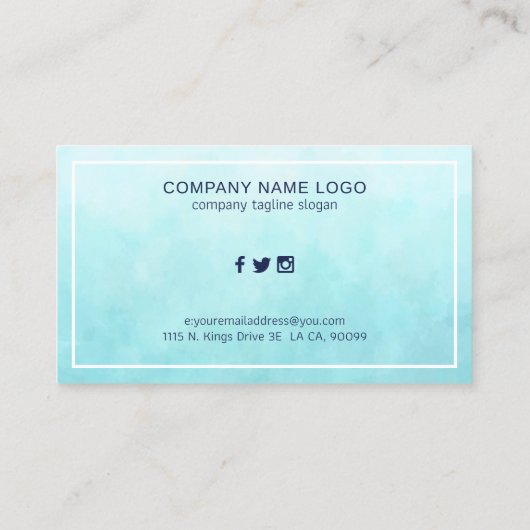 ダークブルー航海のタコ 名刺 (裏面)