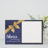 ダークブルー金ゴールドボウアドバイスカード (スタンド正面)