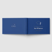 ダークブルー銀実在箔卒業ゲストブック ゲストブック (全面)