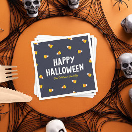 ダークブルー キャンディコーン ハッピーハロウィン スタンダードカクテルナプキン