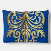 ダークブルー，クリスマスプレゼント機関®大 アクセサリーポーチ (裏面)