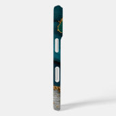 ダークブルー、グリーン、ゴールド Case-Mate iPhoneケース (裏面 / 右)