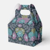 ダークブルー、グリーン、パープルフローラ フェイバーボックス (裏面サイド)