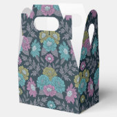 ダークブルー、グリーン、パープルフローラ フェイバーボックス (オープン)