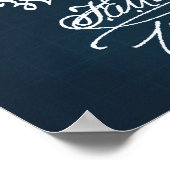 ダークブルー |サクソフォン特許 ポスター (角)