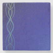 ダークブルー ストーンコースター (正面)