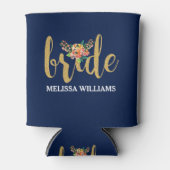 ダークブルー&ブライドイン金ゴールドグリッター 缶クーラー (正面)