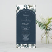 ダークブルー&ホワイトモダンフローラグ結婚リーズ プログラム (スタンド正面)