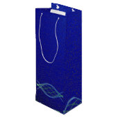 ダークブルー ワインギフトバッグ (裏面アングル)