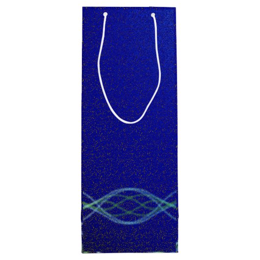 ダークブルー ワインギフトバッグ (裏面)