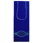 ダークブルー ワインギフトバッグ (正面)