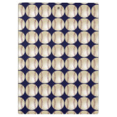 ダークブルー,野球,名前,コーチのためのギフト クリップボード (裏面)