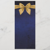 ダークブルー(金ゴールドボウ付き予約椅子のサイン) メニュー (裏面)