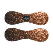 ダークブロンズフェイクグリッタースパークルモノグラム名 野球ボール (パネル)