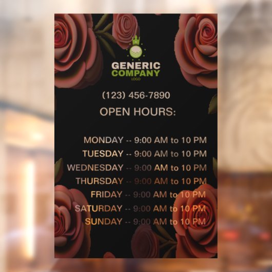 ダークブ企業のランドカスタム会社時間 ウィンドウサイン (シート2)