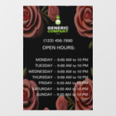 ダークブ企業のランドカスタム会社時間 ウィンドウサイン (シート)