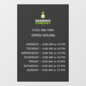 ダークブ企業のランドカスタム会社時間 ウィンドウサイン (シート)