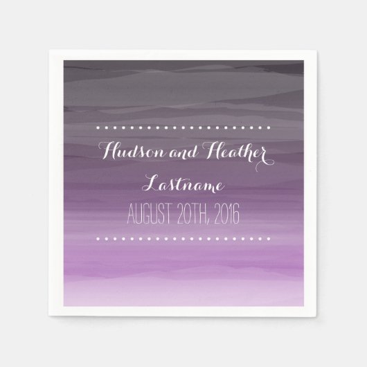 ダークプラグラデーションム結婚のナプキン スタンダードカクテルナプキン (正面)