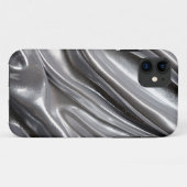 ダークプラチナシルバーグリッター-グリッターケース Case-Mate iPhoneケース (裏面(横))