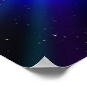 ダークプラネット宇宙惑星デジタルアート ポスター (角)