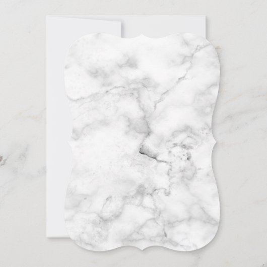 ダークプラムパープルとグレーの大理石結婚の 招待状 (裏面)