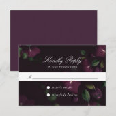 ダークプラムフローラ | RSVPカード (正面/裏面)