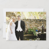 ダークプラムベルベット結婚フローラの写真 サンキューカード (裏面)