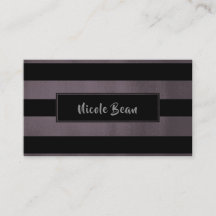 ダークプラムマウヴ&ブラックストライプズシックモダングラム