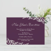 ダークプラム華美フェスティバルパーティーお祝い 招待状 (スタンド正面)