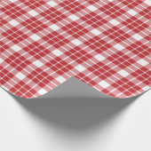 ダークプレイ赤と白ドラッピング紙 ラッピングペーパー (角)