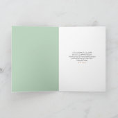 ダークヘアドーターガール誕生日 カード (内部)